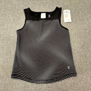 NEW! Xersion Sport Tank Top Girls XXS 4/5 Black Quick Dri Poly & Spandex Stretch